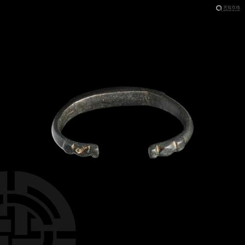 Viking Age Bracelet with Beast Heads