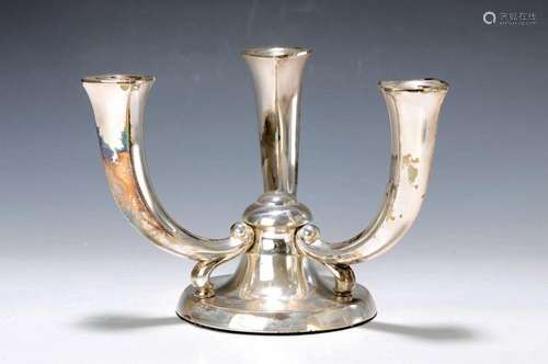 candlestick, German, 1930s, 835 silver filled,frugal