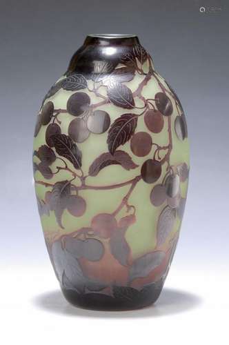 Large vase, Argenthal, Paul Nicolas, Cristallerie