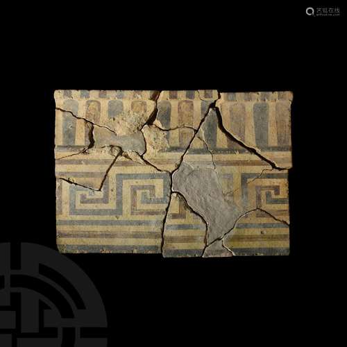 Etruscan Sima Painted Wall Covering