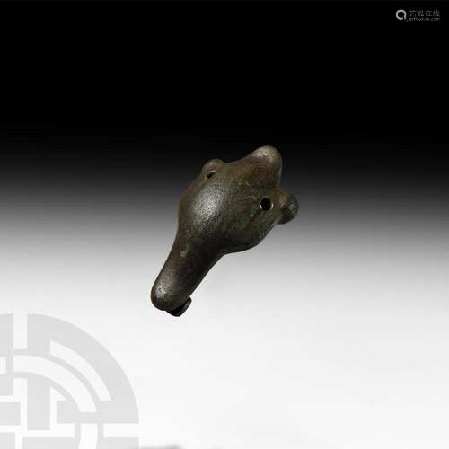 Scandinavian Pre-Viking Boar's Head Brooch