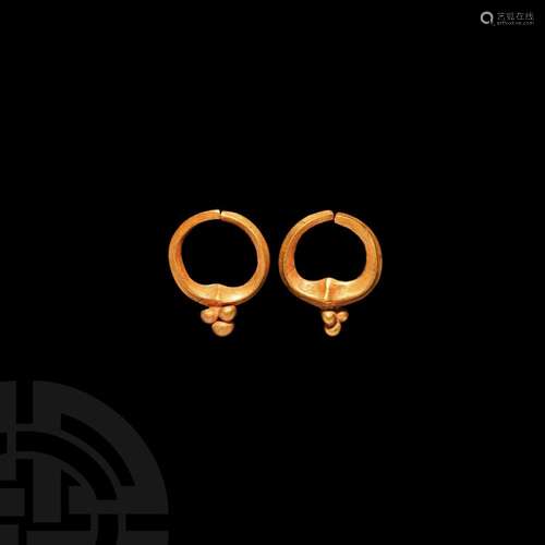 Parthian Gold Earrings