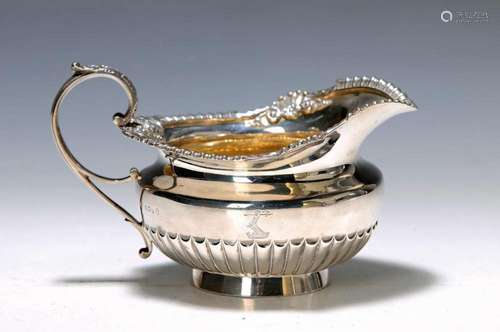 Sauce boat, London, around 1900, Sterling silver