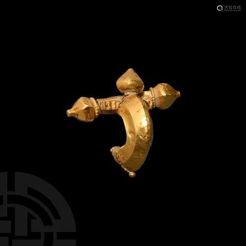 Roman Gold Crossbow Brooch