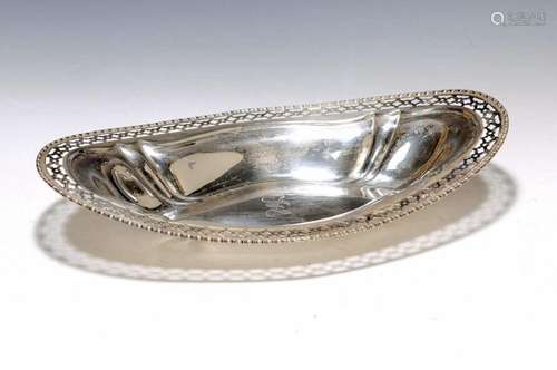 serving bowl, USA, around 1930, Sterling silver