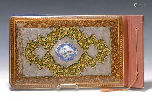 Wedding album, Persia, around 1900, lacquer work, cover