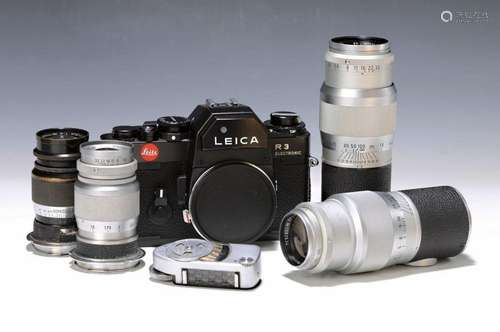 convolute of Leica-reflex camera R 3 No. 1456658 and