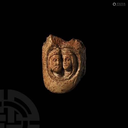 Medieval Carved Bone Portraits