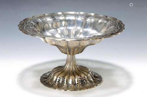 foot bowl, Vienna, around 1870, silver, wall and foot