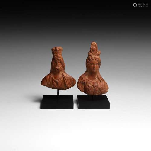 Roman Terracotta Bust Group