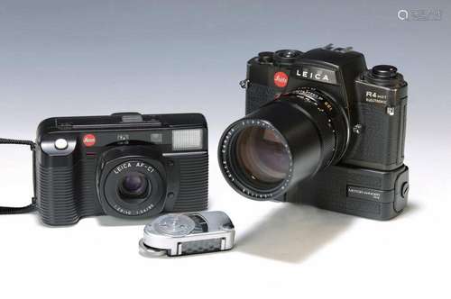 Leica reflex camera R 4 with, engine- Winder and lens