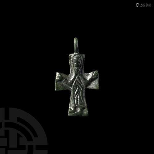 Post Byzantine Cross Pendant