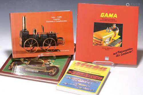 Large bundle of literature: Tin toys and toy cars, 46