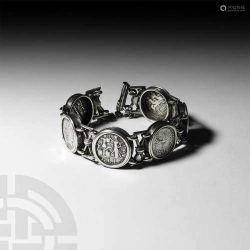 Silver Bracelet with Roman Republican Coins