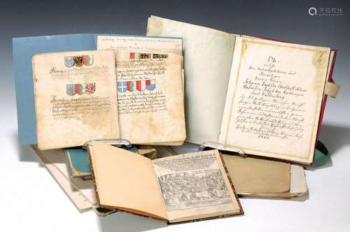 Convolute of historical documents on the Augsburg