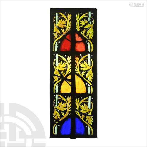 Gothic Stained Glass Border Panel