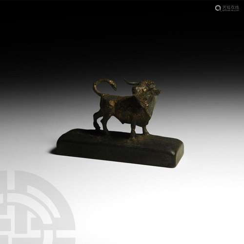 Grand Tour Gilt Bull Statuette