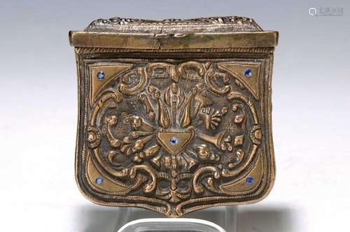 bum bag, Ottoman Empire, around 1850, Bronze, sculptured