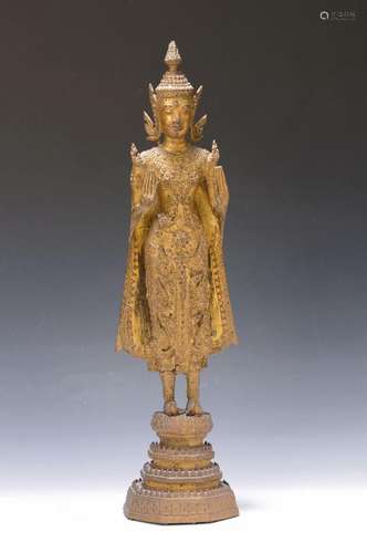 Buddha, Thailand, around 1850, bronze cast