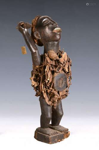 Large power figure, so-called Nkisi, Congo, probably