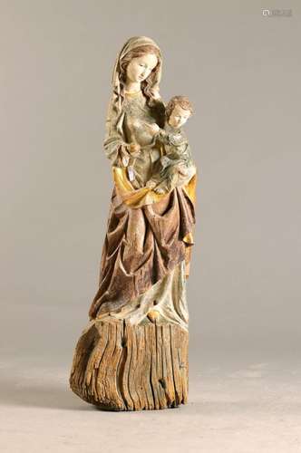 Madonna with child, Southern Germany, 2. Half 20.th c