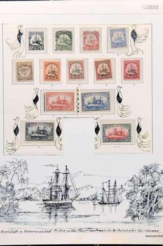 Stamp collection German Colonies,