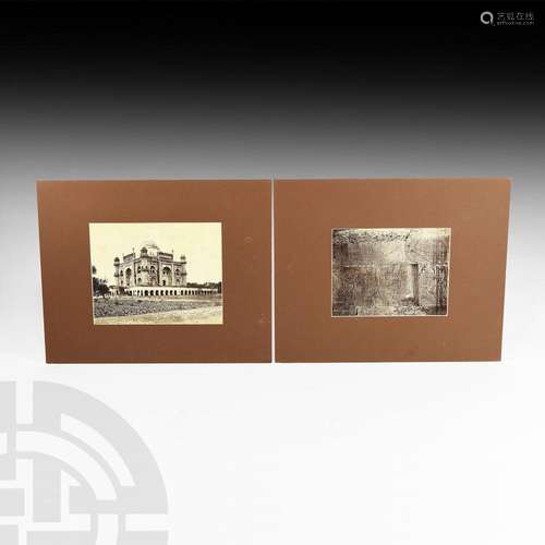 Antique Albumen Ancient Architecture Photographs