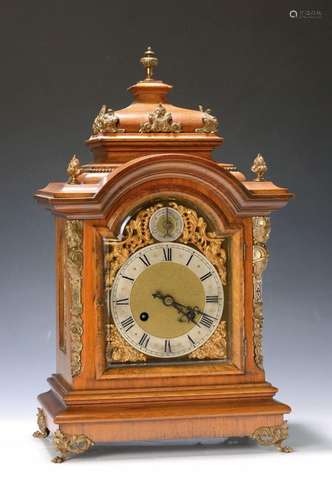 table clock with three-fourth hour strike, watch