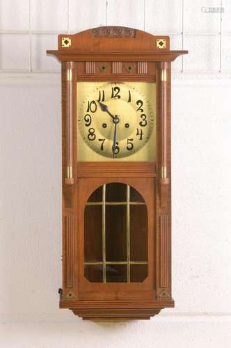 wall clock, Art Nouveau with three-fourth hour strike