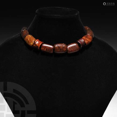 Chinese Neolithic Bead Necklace String