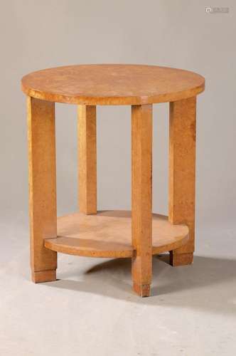 Round Side table, Art-Deco, France, around 1930, root