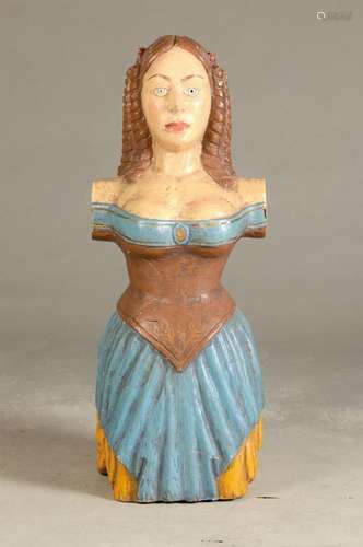 Figurehead, mid-20th century, in the form of a woman