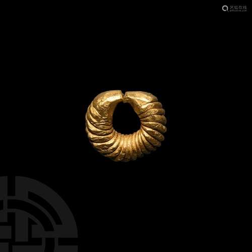 African Gold Ring Money or Adornment