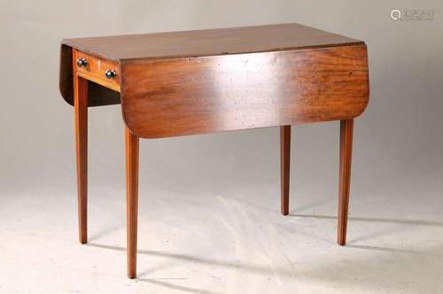 folding table, England, around 1900, mahogany massive