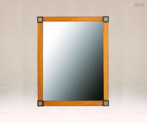 mirror, German, around 1830, Biedermeier, birch and