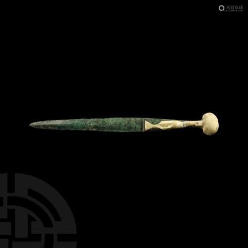 Luristan Dagger with Inlaid Handle