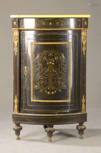 Corner cupboard, France, around 1880/90, frontaround 1880