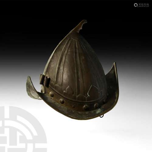 Portuguese Indian Brass Helmet