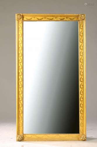 mirror, around 1810, classicism, wooden frame with