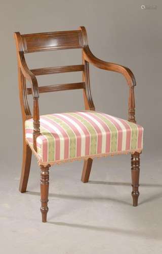 Armchair, North German, around 1830/40, solid mahogany