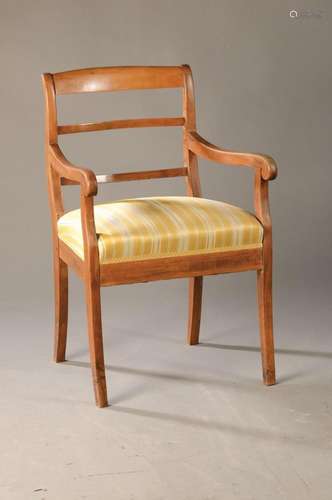 armchair, Biedermeier, around 1880, walnut massive