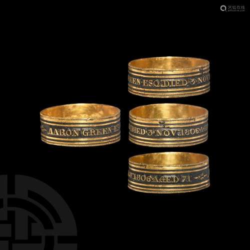 Gold Memento Mori Ring for Aaron Green