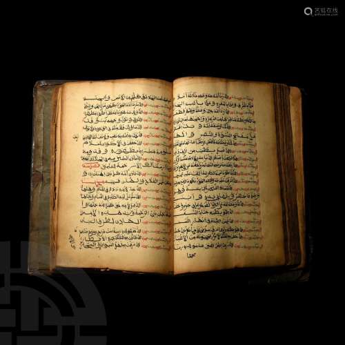 Large Manuscript Volume of Pious Texts