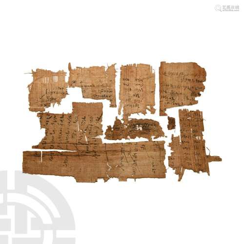 Egyptian Papyrus Fragment Collection