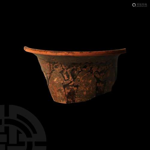 Greek Bell Krater Fragment with Figures