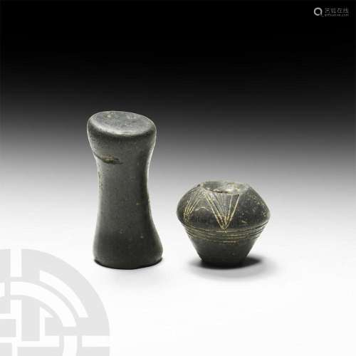 Etruscan Spindle Whorl and Spool