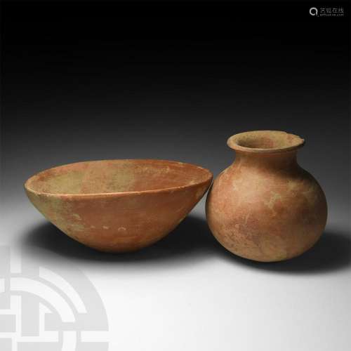 Graeco-Roman Bowl and Vessel Set