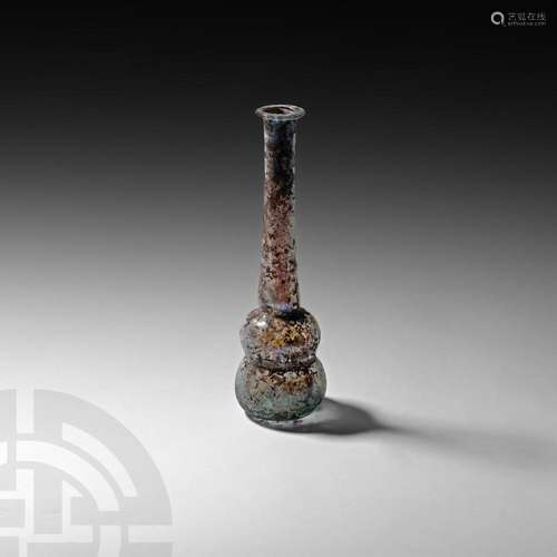 Roman Glass Bell-Bodied Unguentarium