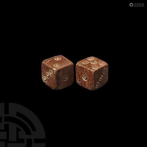 Roman Bone Dice Pair