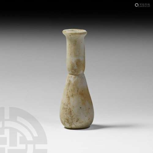 Roman Opaque White Glass Vessel